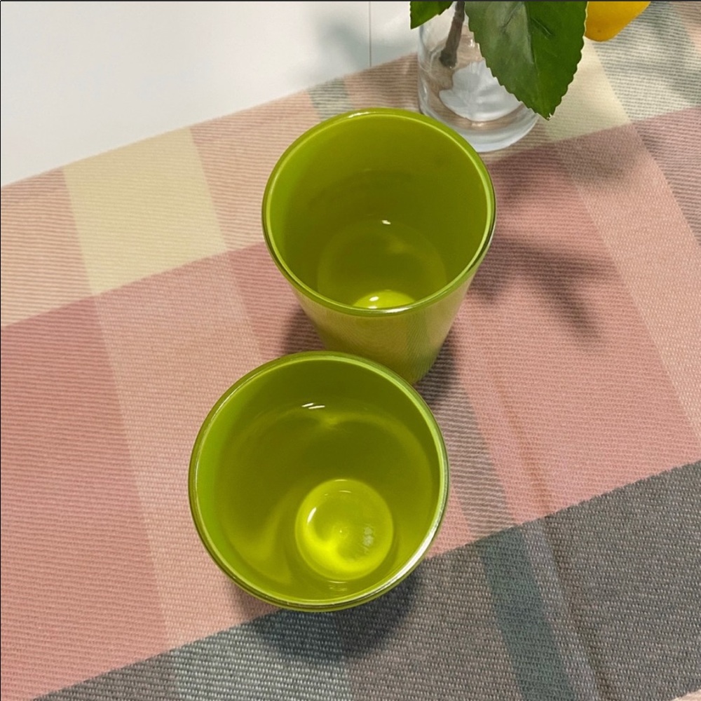 RARE Starbucks Acrylic Tumbler Cups Set of 2 Green - Picture 4 of 7